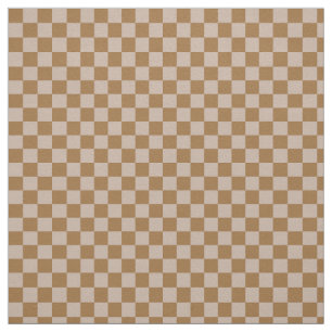 Brown Chequerboard Fabric