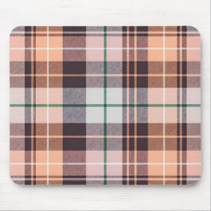 Brown chequered mouse mat
