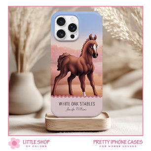 Brown Chestnut Horse Foal Customisable iPhone 15 Case
