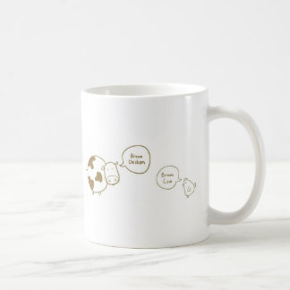 brown chicken brown cow coffee mug