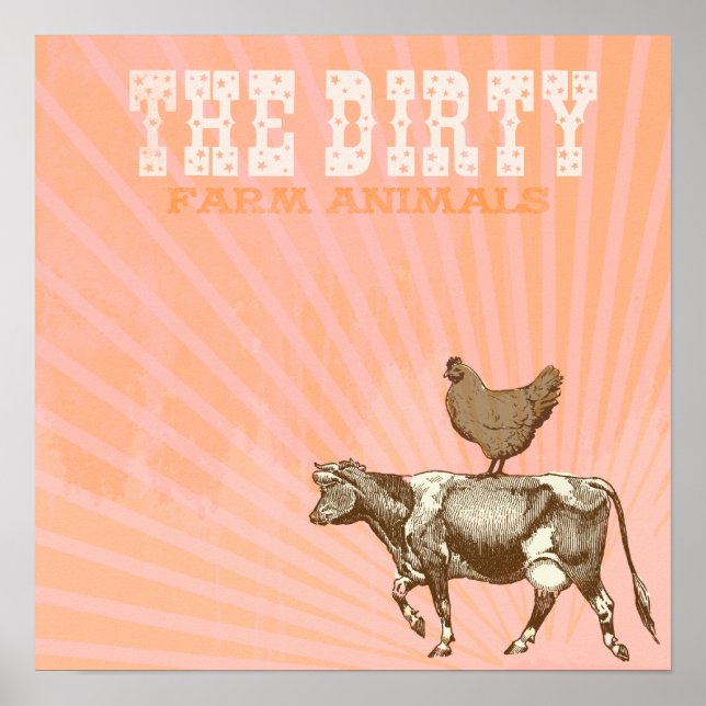 BROWN CHICKEN BROWN COW PRINT (Front)