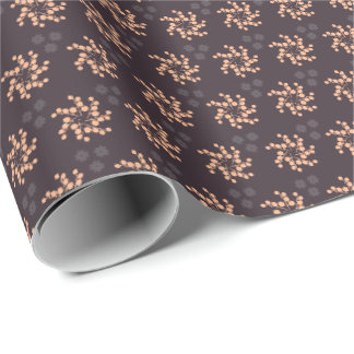 Brown Christmas Ornaments Wrapping Paper