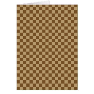 Brown Classic Chequerboard by Shirley Taylor