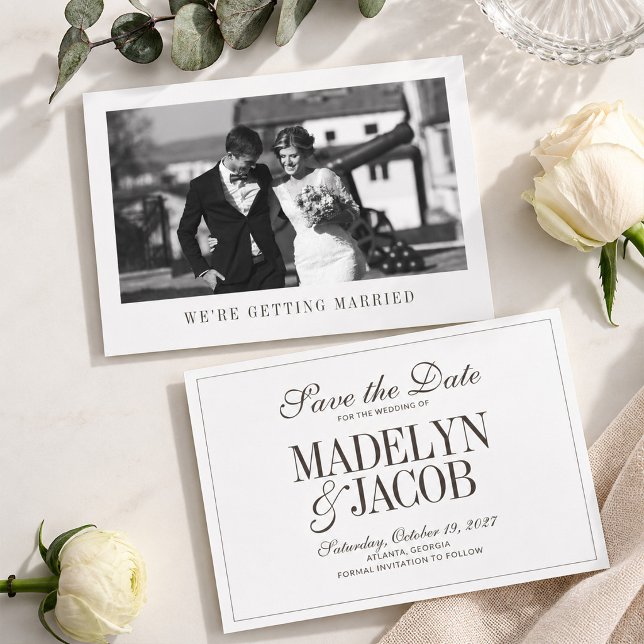 Brown Classic Wedding Save the Date (Creator Uploaded)