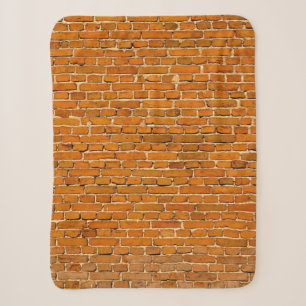 Brown clay wall cladding sherpa blanket