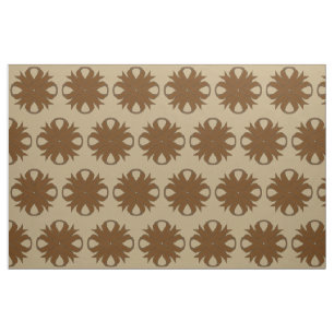 Brown Clover Ribbon by Kenneth Yoncich Fabric