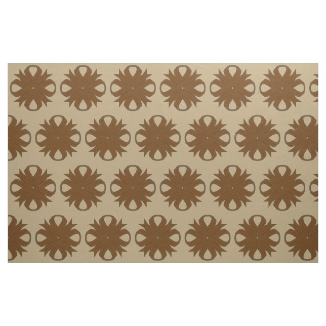 Brown Clover Ribbon by Kenneth Yoncich Fabric (Fat Quarter)