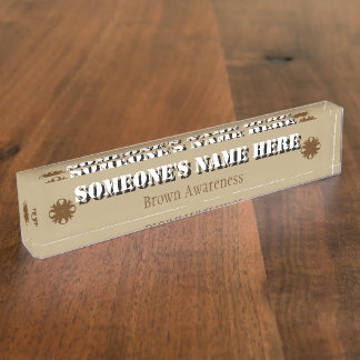 Brown Clover Ribbon by Kenneth Yoncich Nameplate