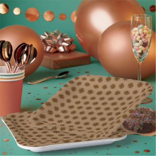Brown Clover Ribbon by Kenneth Yoncich Paper Plate