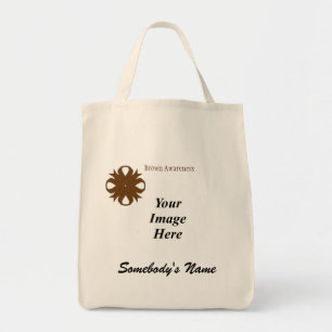 Brown Clover Ribbon Template by Kenneth Yoncich Tote Bag