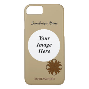 Brown Clover Ribbon Tmpl by Kenneth Yoncich iPhone 8/7 Case
