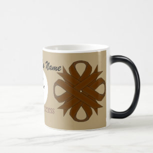 Brown Clover Ribbon Tmpl by Kenneth Yoncich Magic Mug