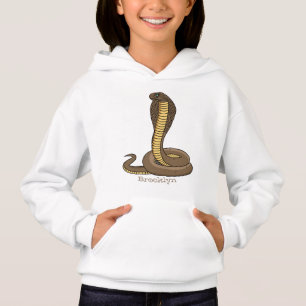 Brown cobra snake illustration
