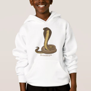 Brown cobra snake illustration