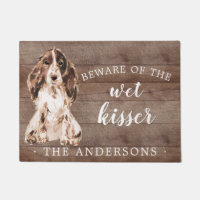 Brown Cocker Spaniel Dog Personalised Door Mat