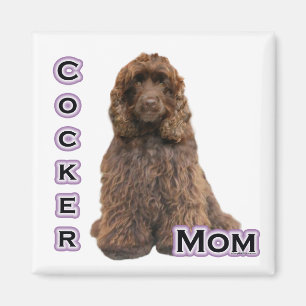 Brown Cocker Spaniel Mum 4 - Magnet
