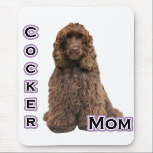 Brown Cocker Spaniel Mum; Cocker Spaniel Mother Mouse Mat