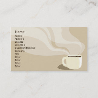 Brown Coffee Cup - Business Card