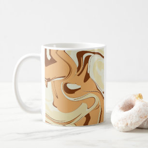 Brown Coffee Swirl Mug