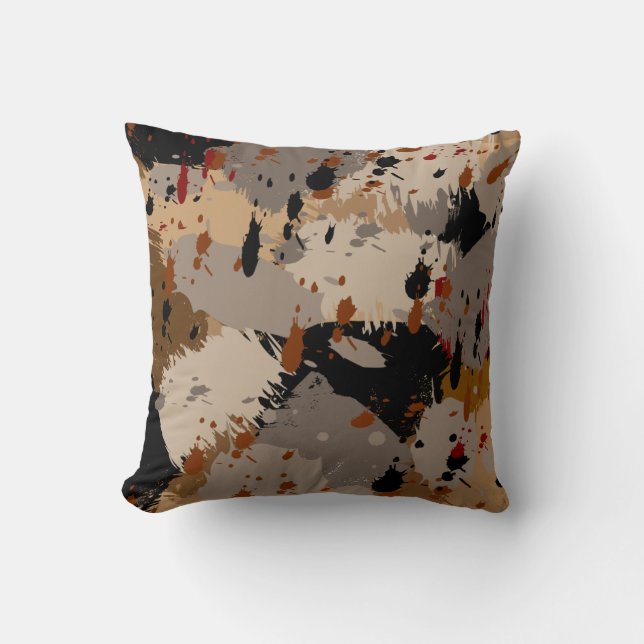 Brown Collage Cushion (Front)