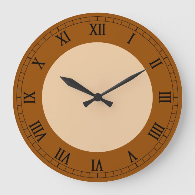 Brown Colour Stylish Large Clock (Front)