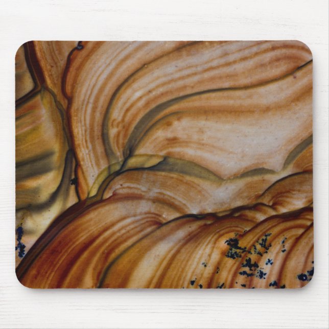 Brown coloured Deschutes Jasper Mouse Mat (Front)