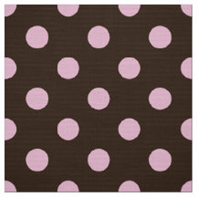brown coloured polka dots pattern fabric