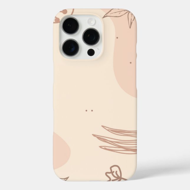 Brown Colourful Floral Linktree | Case-Mate iPhone Case (Back)