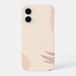 Brown Colourful Floral Linktree iPhone 16 Case