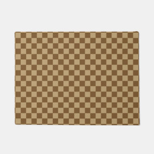 Brown Combination Classic Chequerboard by STaylor Doormat