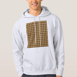 Brown Combination Diamond Pattern by STaylor Hoodie