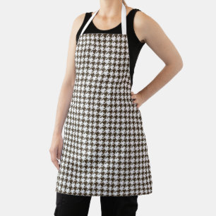 Brown Combination Houndstooth by Shirley Taylor Apron