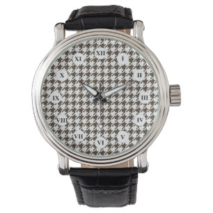 Brown Combination Houndstooth by Shirley Taylor Watch