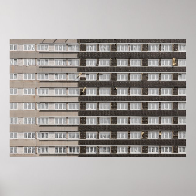 Brown commercial building poster (Front)