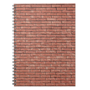 Brown concrete brick notebook