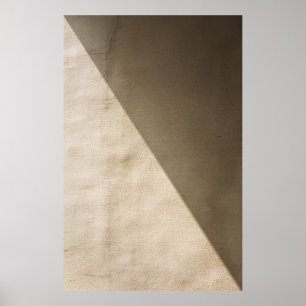 Brown concrete wall poster
