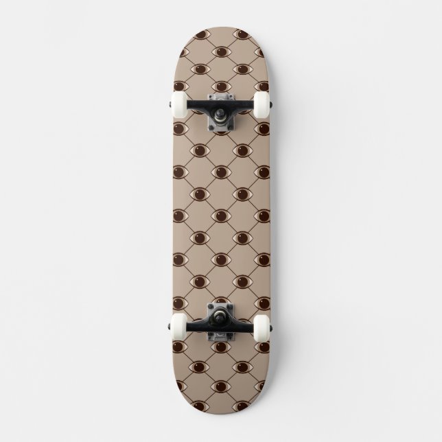 brown connecting eyes skateboard (Front)