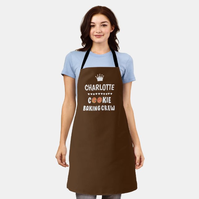 Brown "Cookie baking crew!! Apron (Worn)