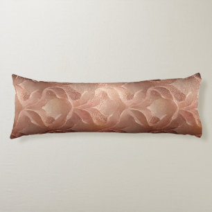 Brown copper inspired gradient modern luxury  body cushion
