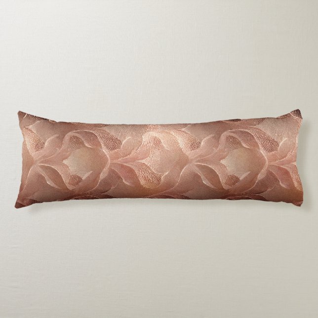 Brown copper inspired gradient modern luxury  body cushion (Front)