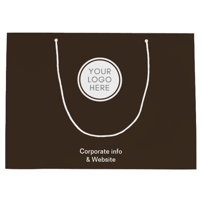 Brown Corporate bag with Logo & Corporate details (Front)