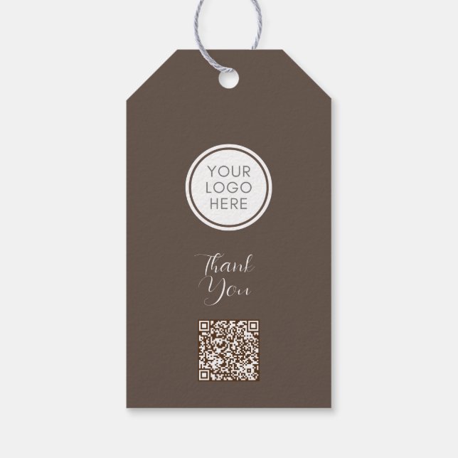 Brown Corporate Gift Tag (Back)