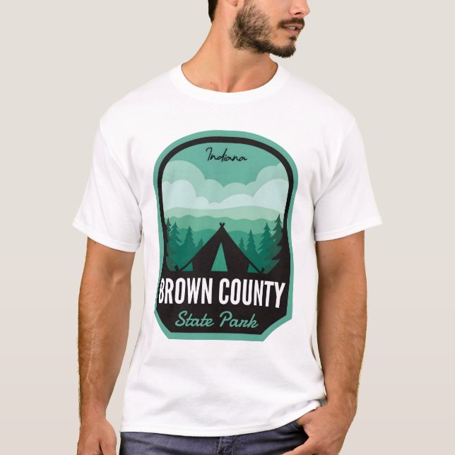 Brown County State Park IN Camping T-Shirt (Front)