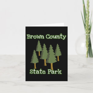 Brown County State Park Indiana Forest Woods Campi Card