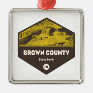 Brown County State Park Indiana Metal Tree Decoration