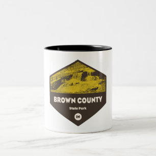 Brown County State Park Indiana Two-Tone Coffee Mug