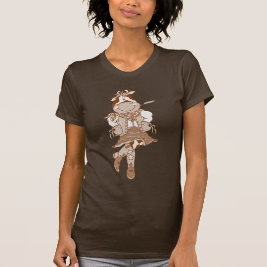 Brown Cow CowGirl T-Shirt