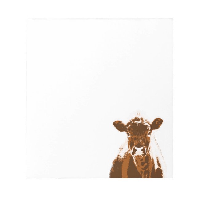 Brown Cow Farm Animal Notepad (Front)