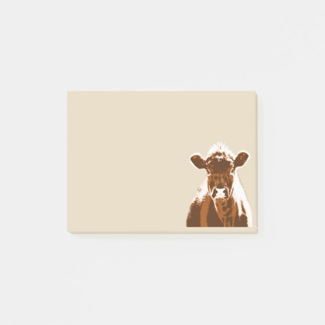 Brown Cow Farm Animal Post-it Notes (Front)