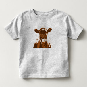 Brown Cow Farm Animal Toddler T-Shirt